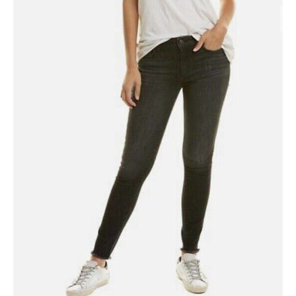NWT Joes Jeans‎ Womens Cambridge Flawless Skinny Jeans Size 26 Raw Hem Black